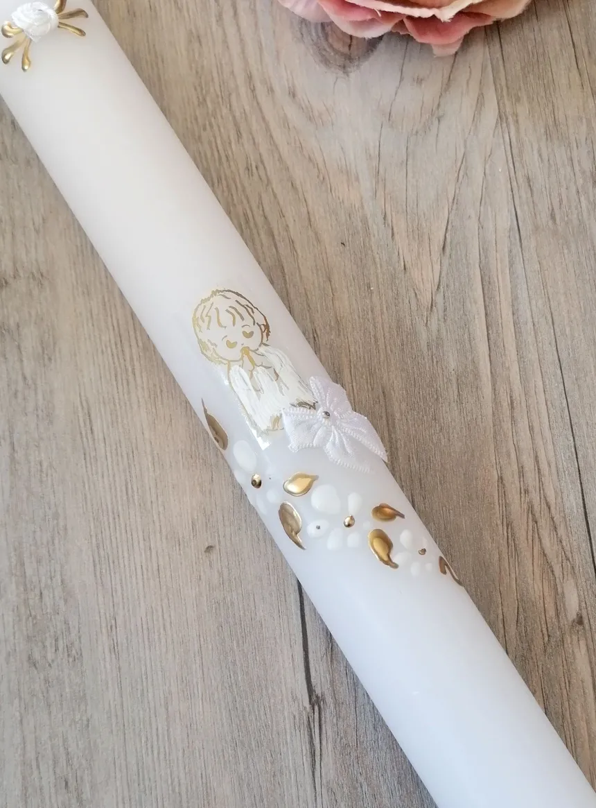 Bougie de baptême bébé