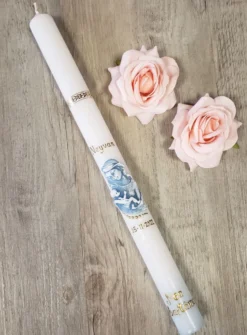 Bougie de baptême mère et enfant
