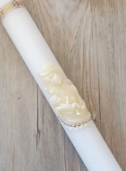 Bougie de baptême mère et enfant