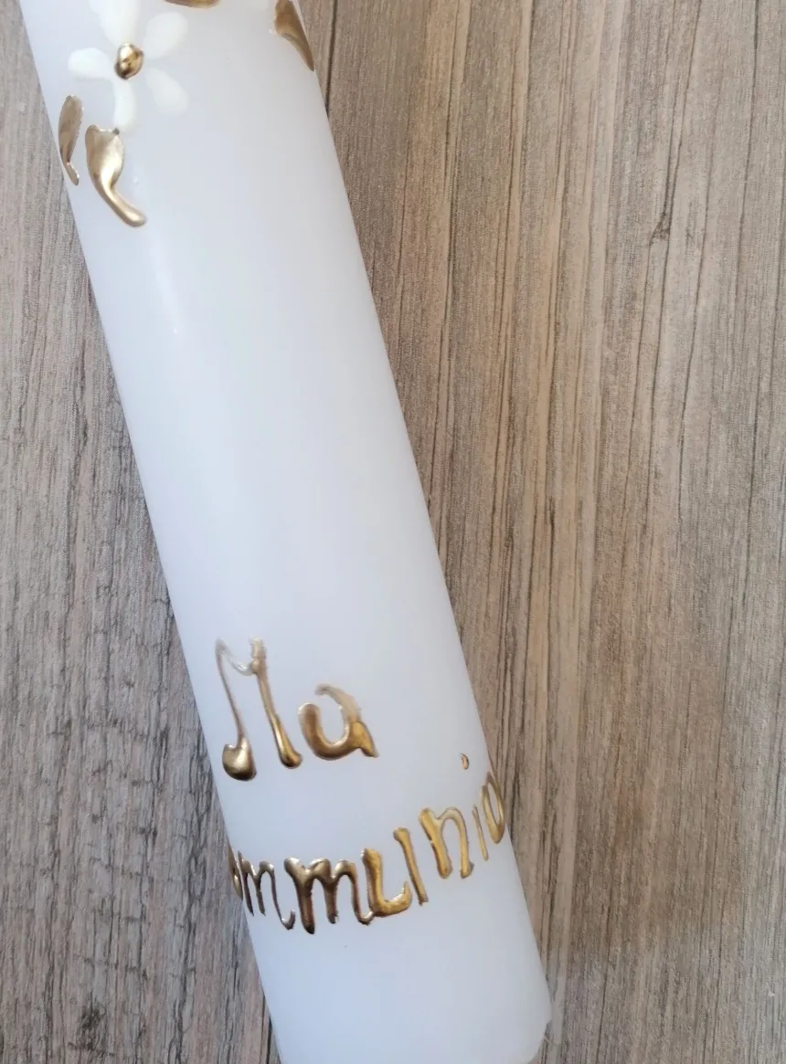 Bougie de communion enfant