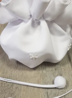 Bourse satin et perles