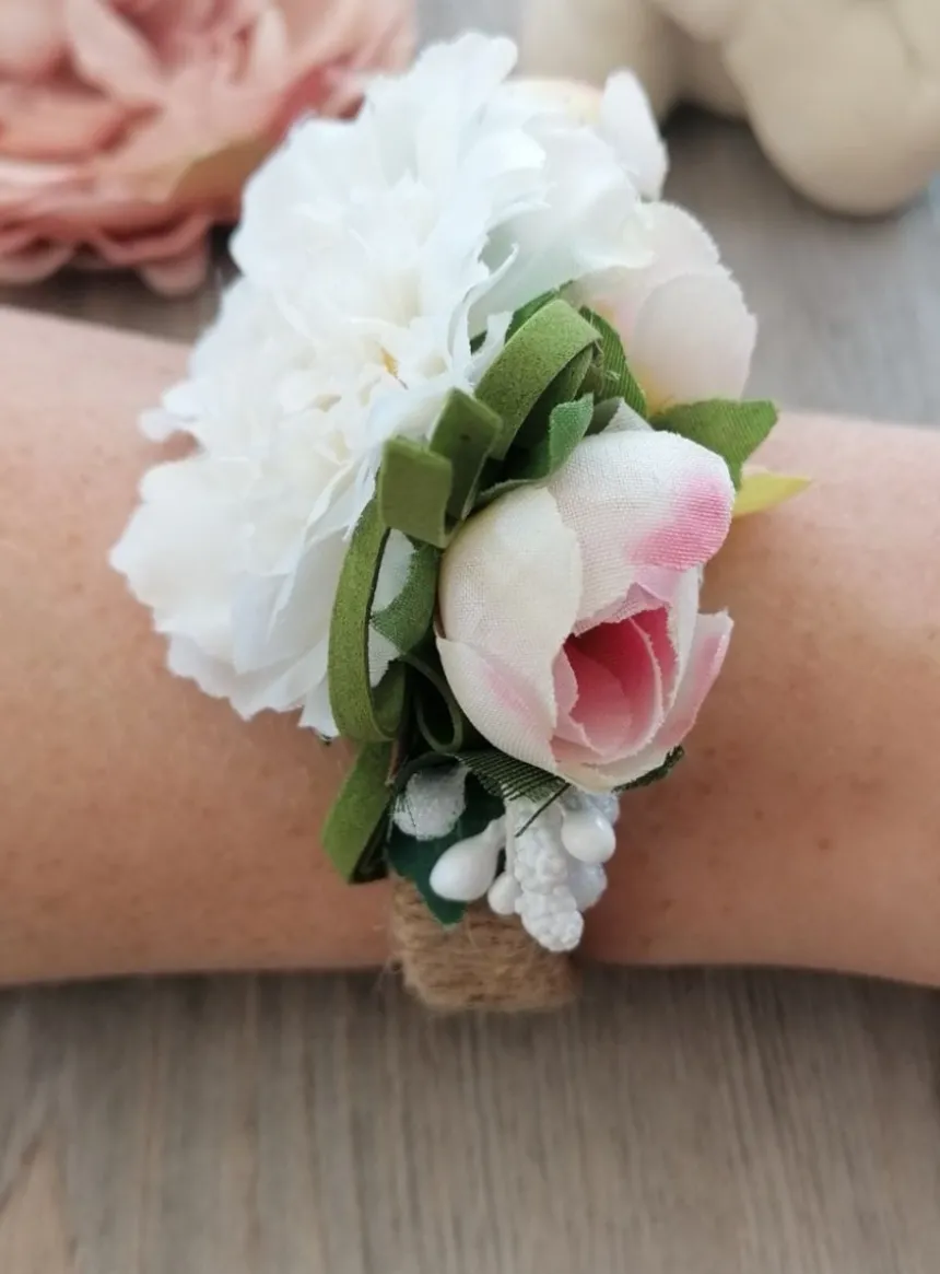 Bracelet demoiselle d'honneur Beige