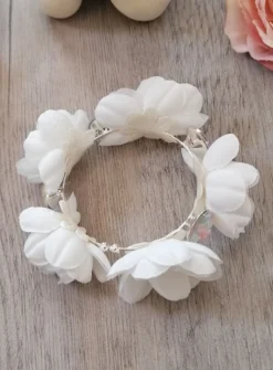 Bracelet demoiselle d'honneur fleurs