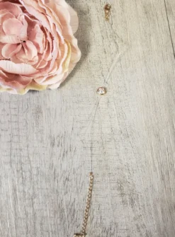Bracelet fil de peche strass