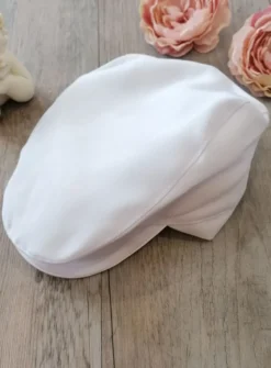 Béret blanc bébé garçon