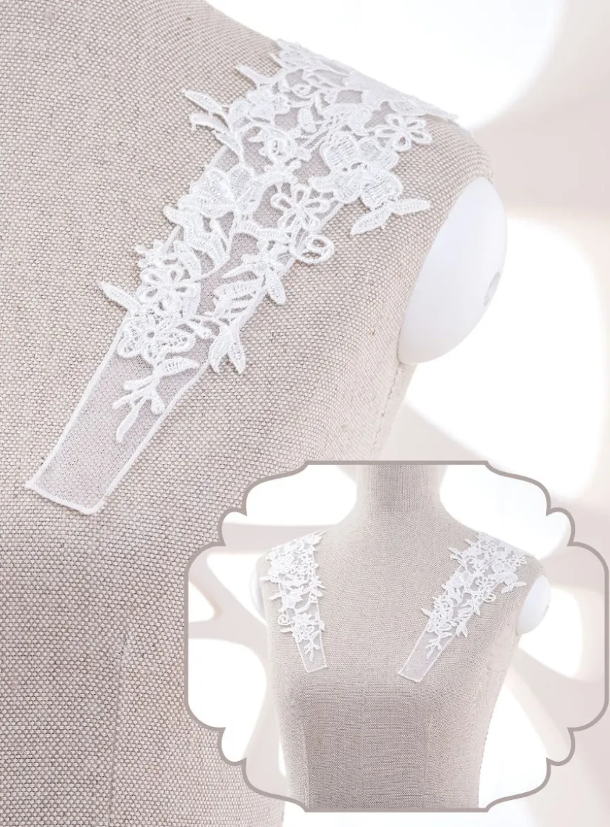 Bretelles application dentelle Ivoire - Ecru