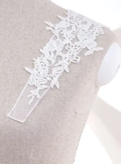 Bretelles application dentelle Ivoire - Ecru