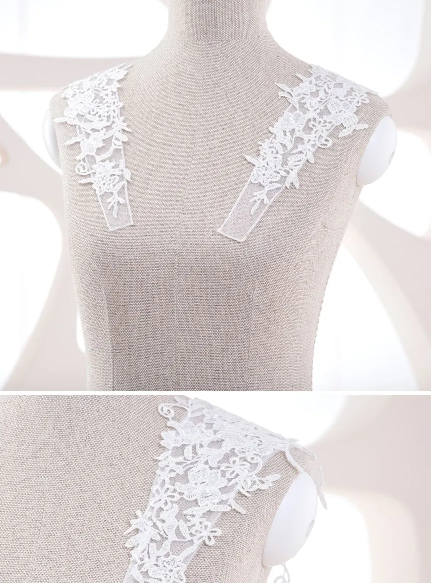 Bretelles application dentelle Ivoire - Ecru
