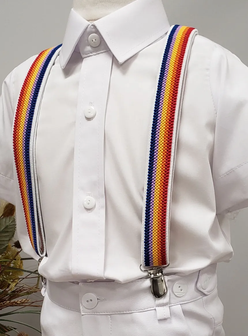 Bretelles garçon multicolor