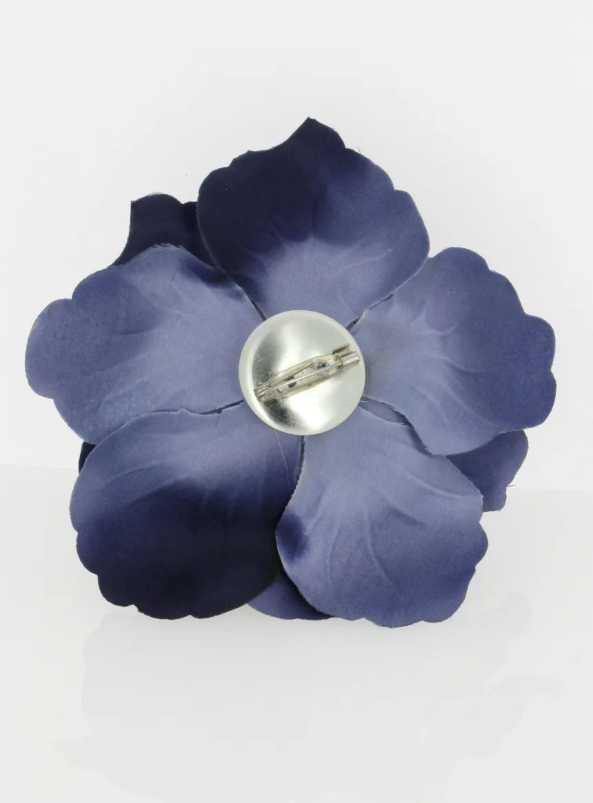 Broche fleur tissu mariage