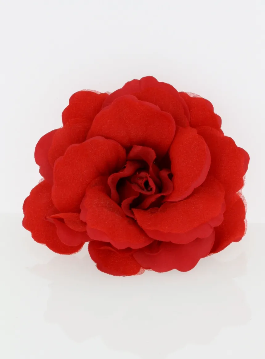 Broche fleur tissu mariage
