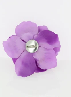 Broche fleur tissu mariage