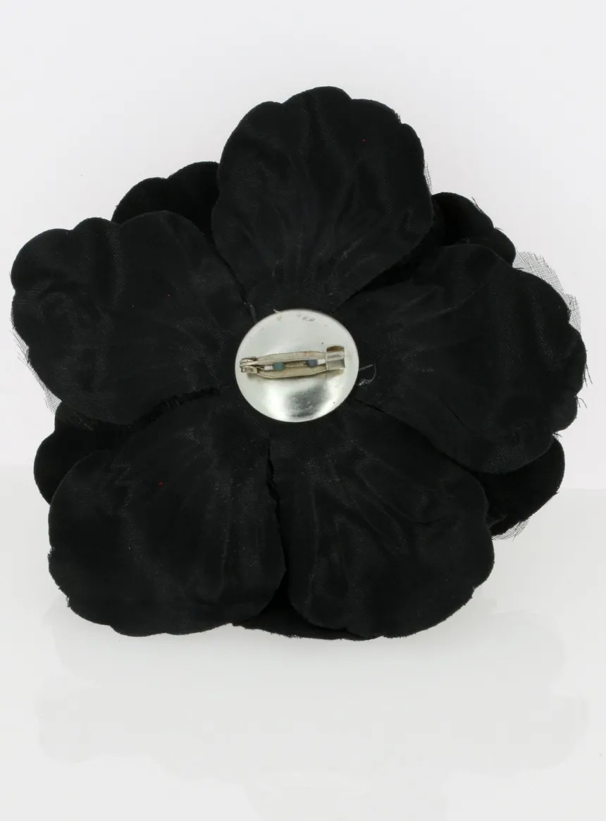 Broche fleur tissu mariage