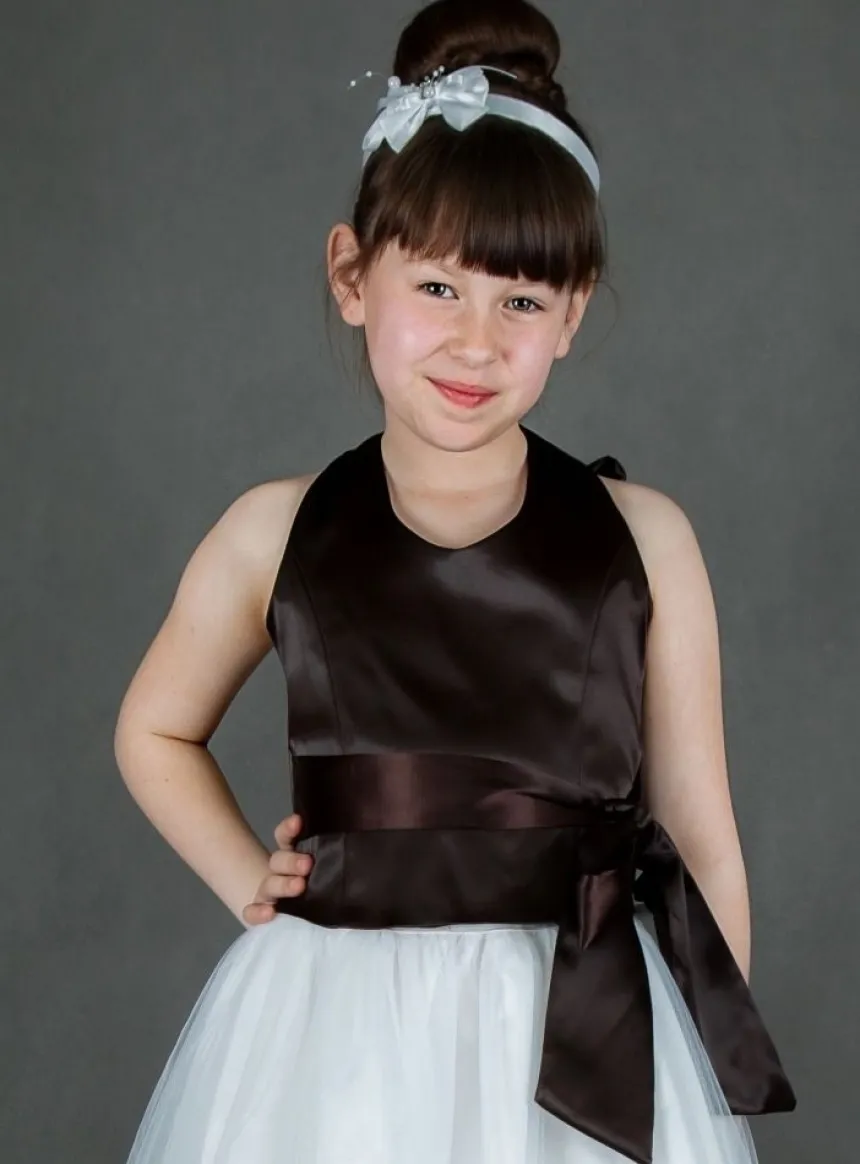 Bustier pour demoiselle d'honneur fille