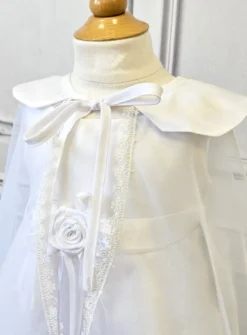 Cape bébé longue pour baptême