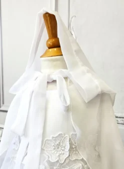 Cape cérémonie fille en mousseline