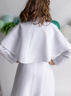 Cape de communion pour aube broderie Croix simple