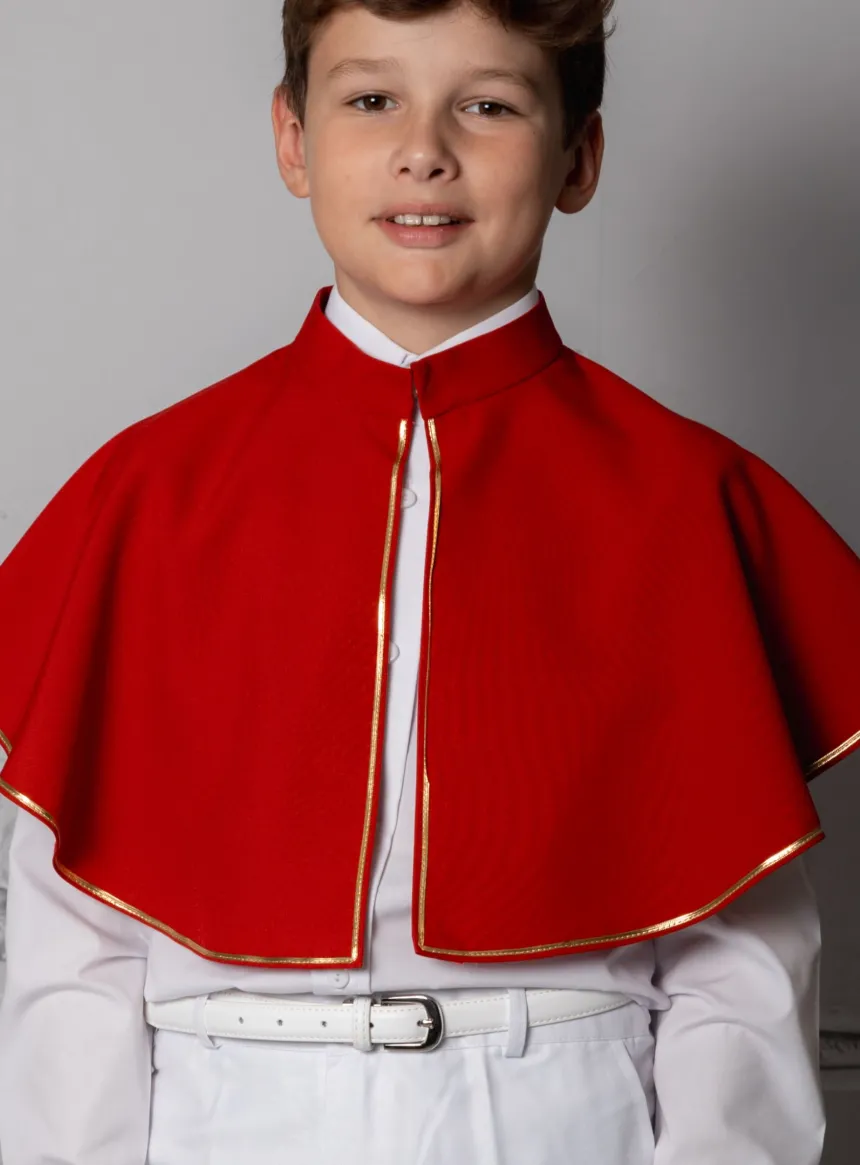 Cape de confirmation Adulte Rouge