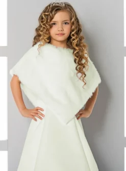 Cape fausse fourrure moderne fille