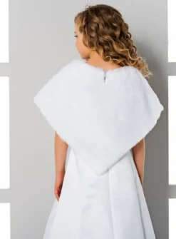 Cape fausse fourrure moderne fille