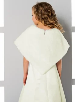 Cape fausse fourrure moderne fille