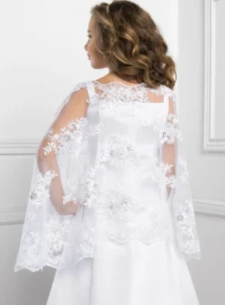 Cape fille dentelle et sequins