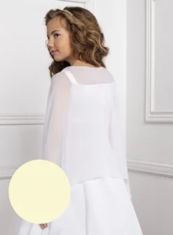 Cape fille en mousseline