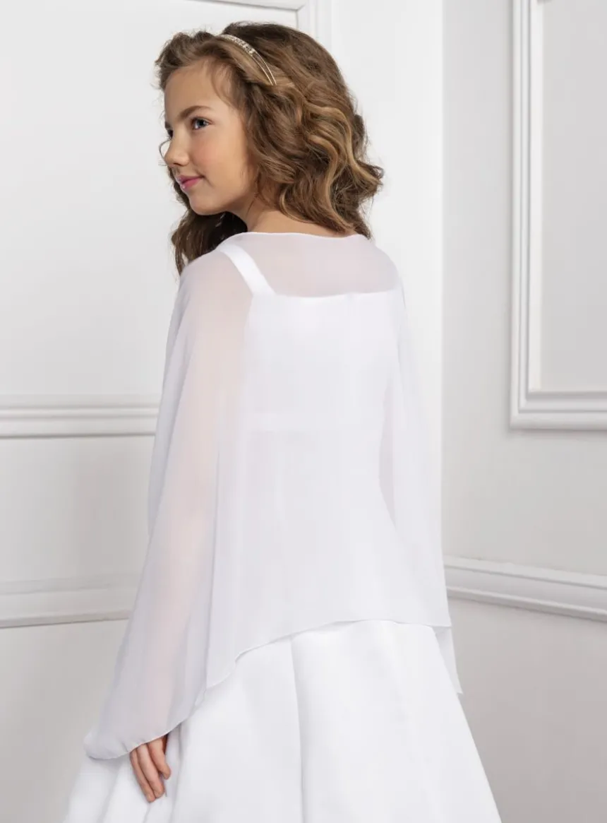 Cape fille en mousseline