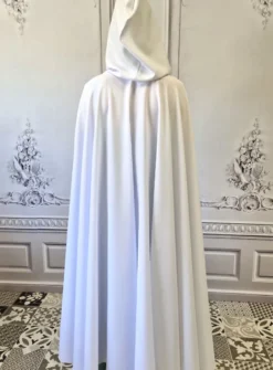 Cape longue adulte Blanc