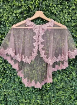 Cape mariage tulle et dentelle