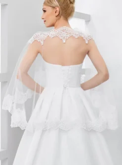 Cape mariée tulle et dentelle