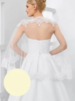Cape mariée tulle et dentelle
