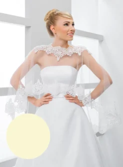 Cape mariée tulle et dentelle