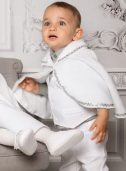 Cape polaire blanche bébé ou enfant motif au choix et Personnalisable