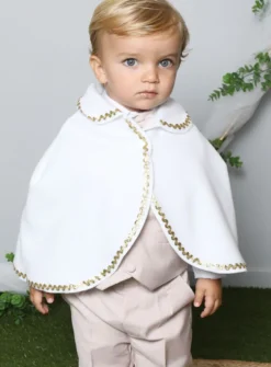 Cape polaire blanche bébé ou enfant motif au choix et Personnalisable