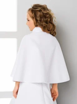 Cape polaire fille pour communion