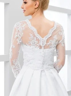 Caraco femme dentelle appliquée perles col V