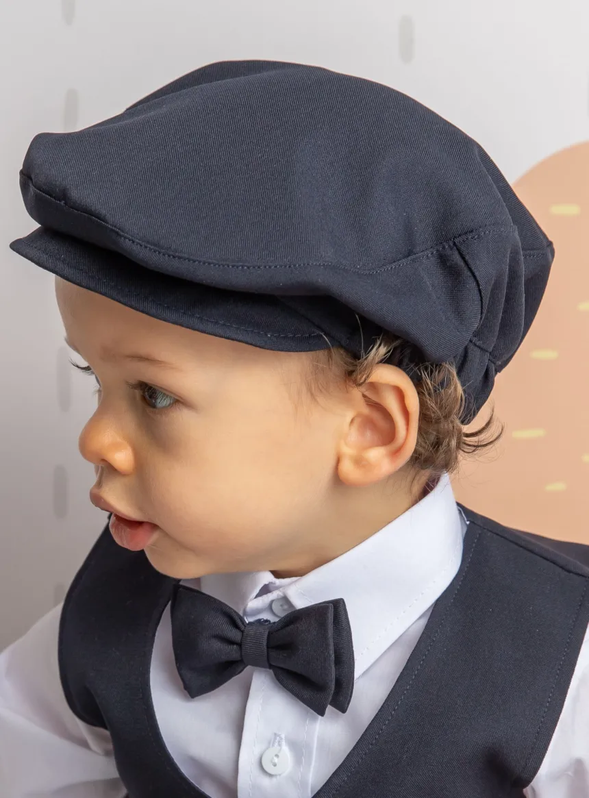 Casquette garçon bleu marine