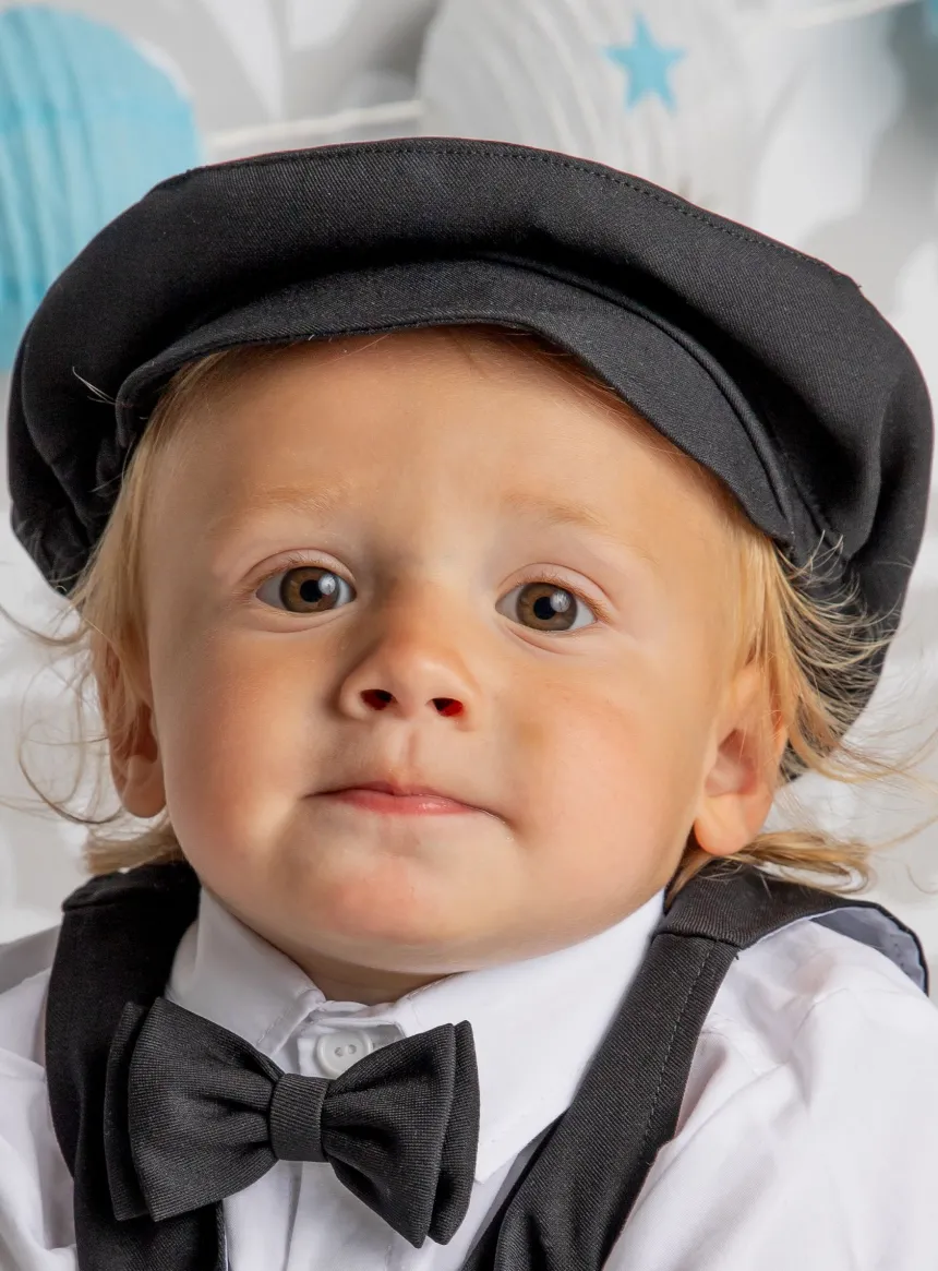Casquette garçon noir Oscar