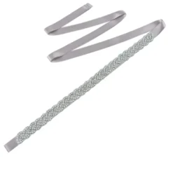 Ceinture cérémonie soirée ou mariage en strass tressés pour femme