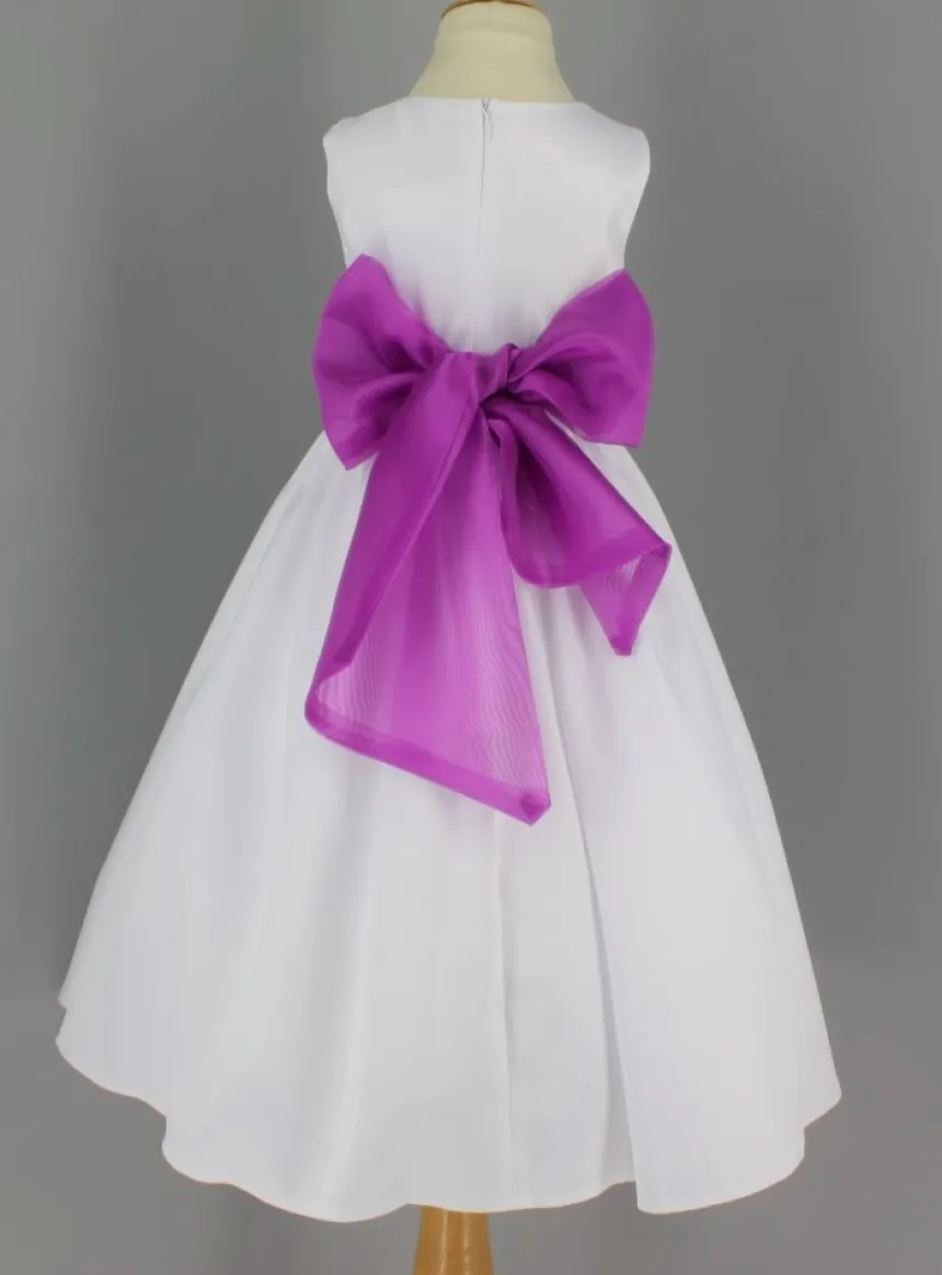 Ceinture de cortège fille en organza