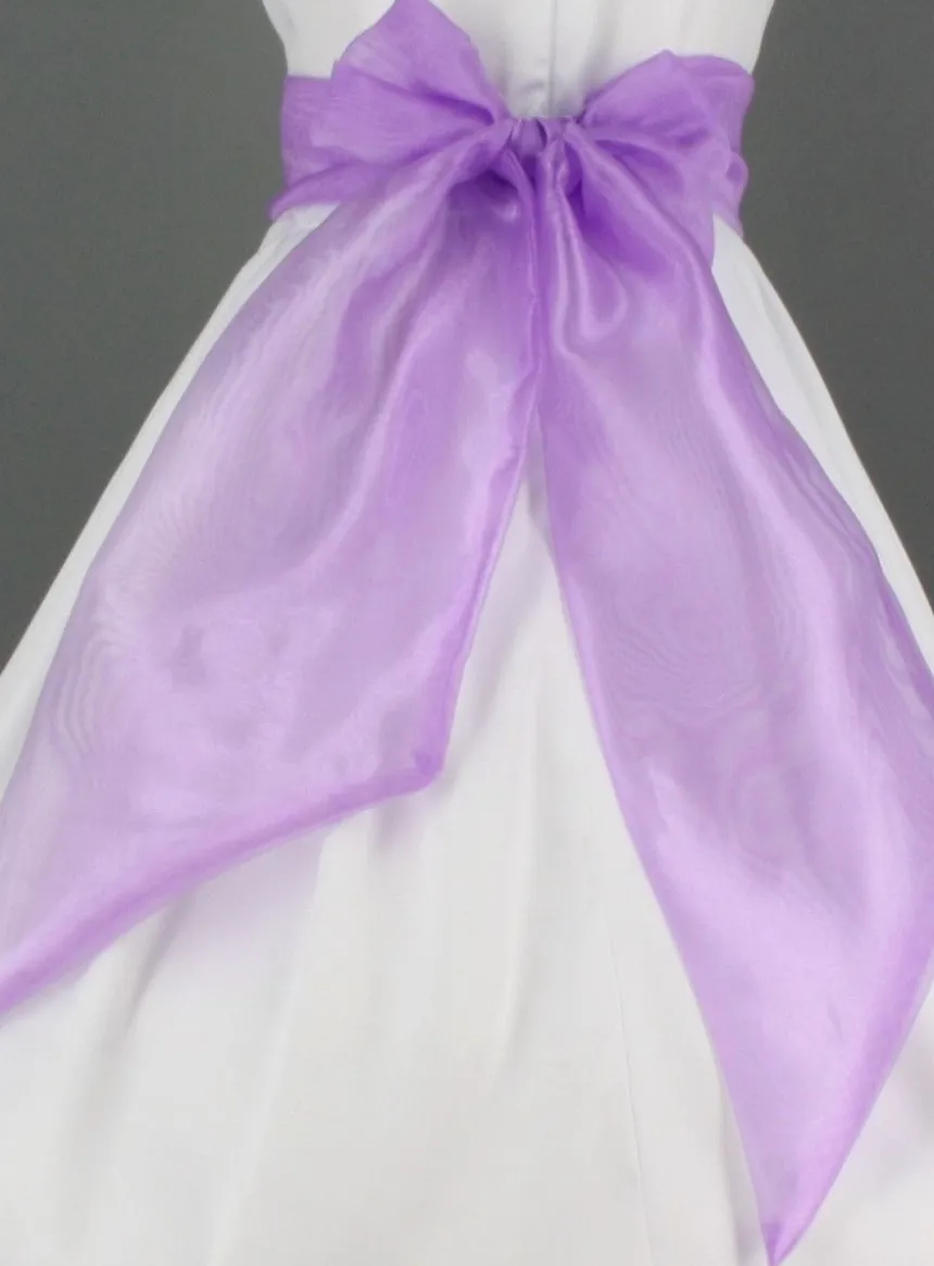 Ceinture de cortège fille en organza