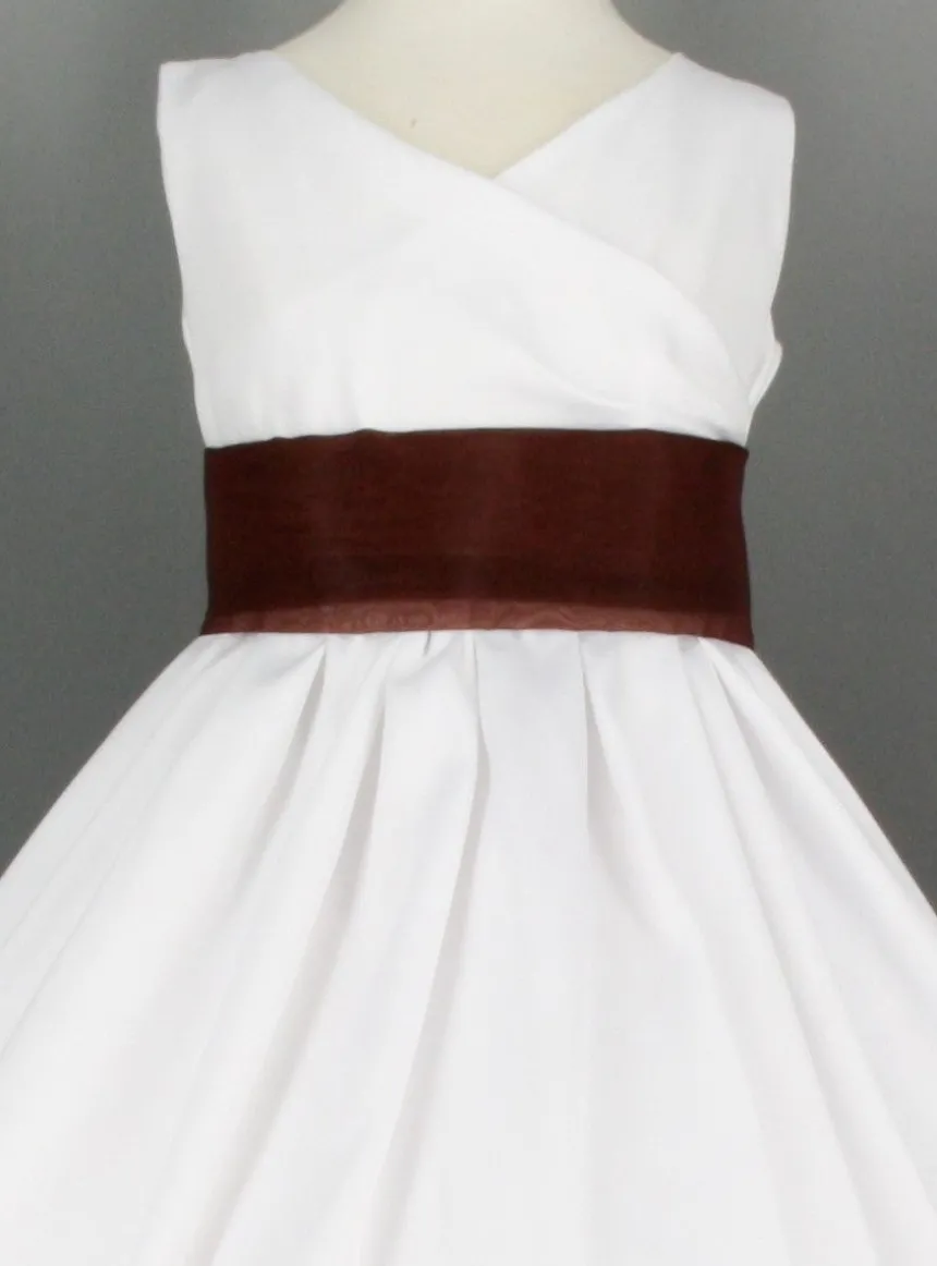 Ceinture de cortège fille en organza
