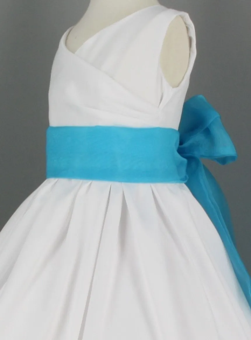 Ceinture de cortège fille en organza