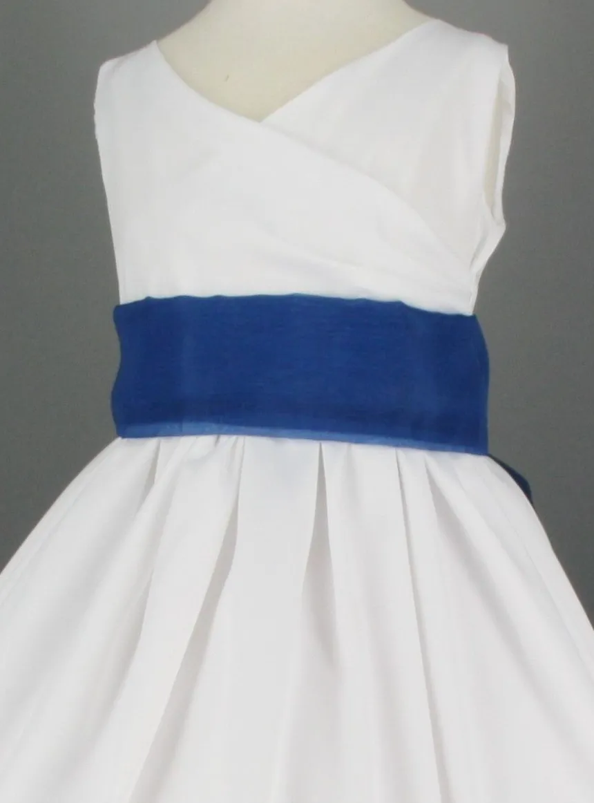 Ceinture de cortège fille en organza