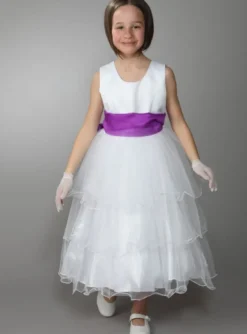 Ceinture de cortège fille en organza