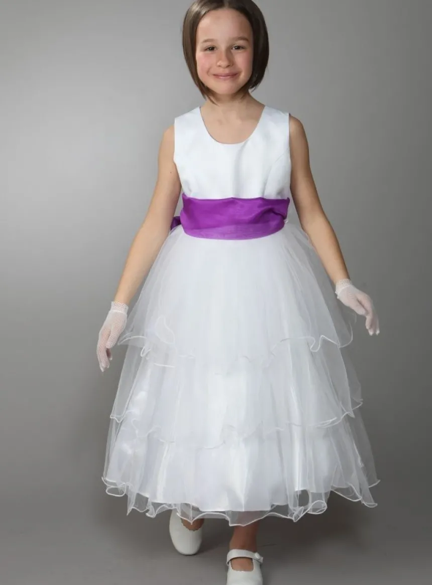 Ceinture de cortège fille en organza