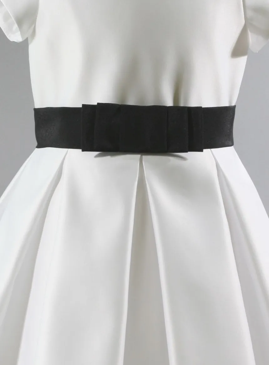 Ceinture de cortège fille ou femme noeud plat