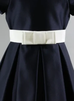 Ceinture de cortège fille ou femme noeud plat