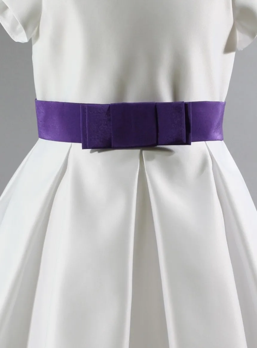 Ceinture de cortège fille ou femme noeud plat